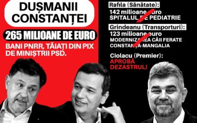 Încă o lovitură pentru Constanța: mai pierde 123 de milioane de euro din PNRR