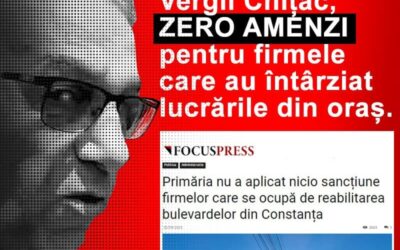 Nicio firmă nu a fost sancționată de Primăria Constanța pentru întârzierile de pe șantiere