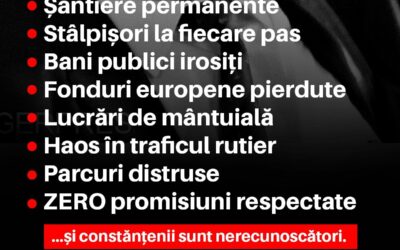Aroganța nu este o soluție pentru Constanța!