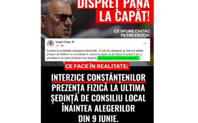 Dispreț până la capăt! Modul în care primarul Chițac a închis ușile Primăriei și a transformat-o într-o fortăreață arată clar lipsă de respect la adresa constănțenilor