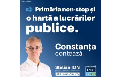Vom implementa o hartă online accesibilă publicului ce va conține toate lucrările desfășurate în oraș. Propunerile mele pentru Constanța