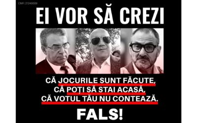 Suntem în mijlocul jocului, nu la finalul lui! Pe 9 iunie avem această șansă: să scăpăm Constanța de PSD și PNL