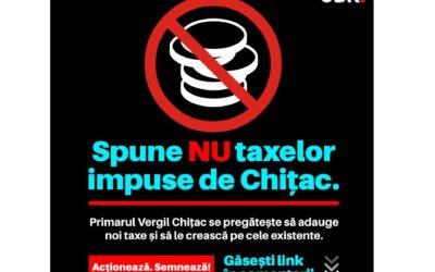 Semnează petiția USR Constanța și spune NU taxelor impuse de primarul Chițac!