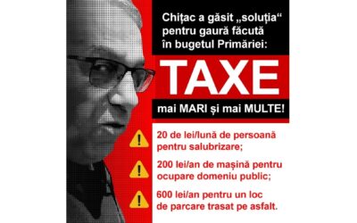 Primăria e acum în pragul falimentului, orașul nostru arată rău, iar constănțenii plătesc printre cele mai mari taxe și impozite din țară