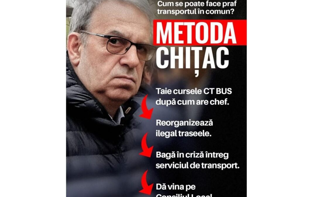 Situația din Constanța este scandaloasă: incompetența și nepăsarea primarului Vergil Chițac aruncă în haos un oraș întreg